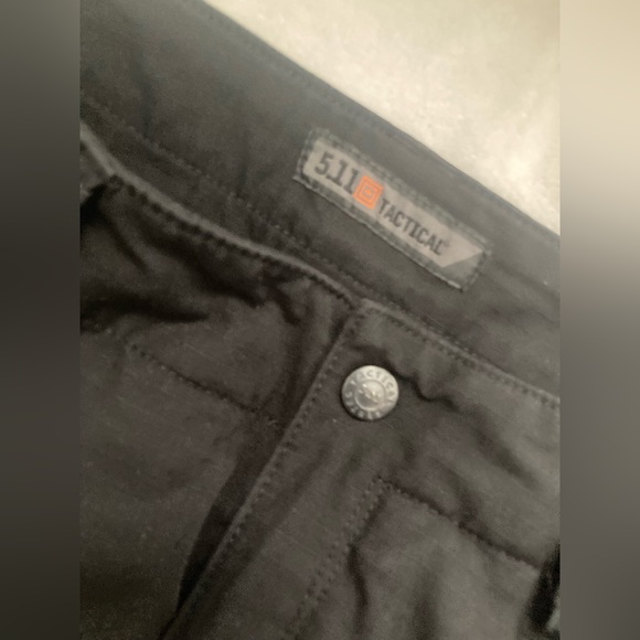5.11 Tactical Pants Womens 12 Long 12L Black Cargo Utility Outdoor Workwear - Picture 4 of 9
